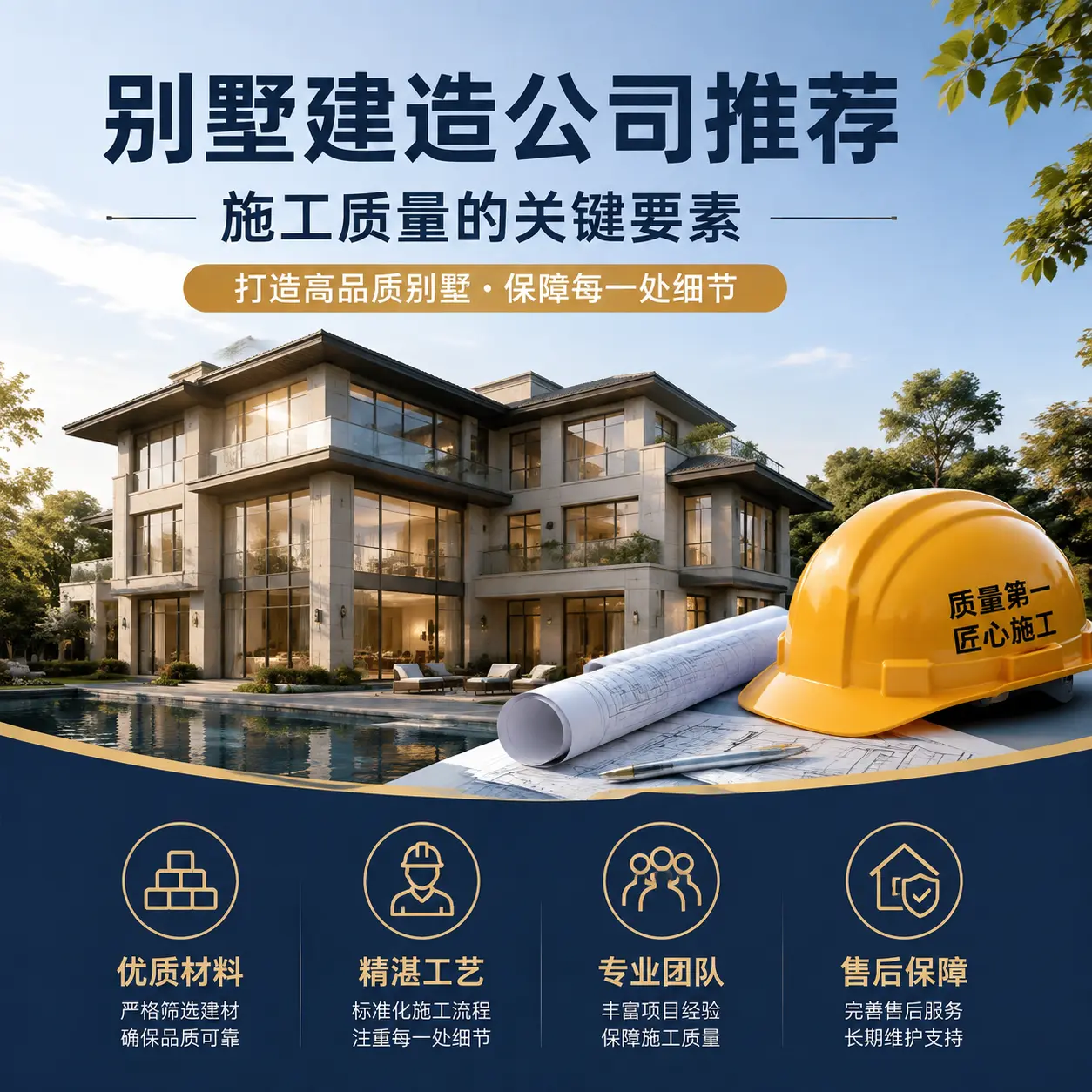 别墅建造公司推荐： 仁怀 施工质量的关键要素