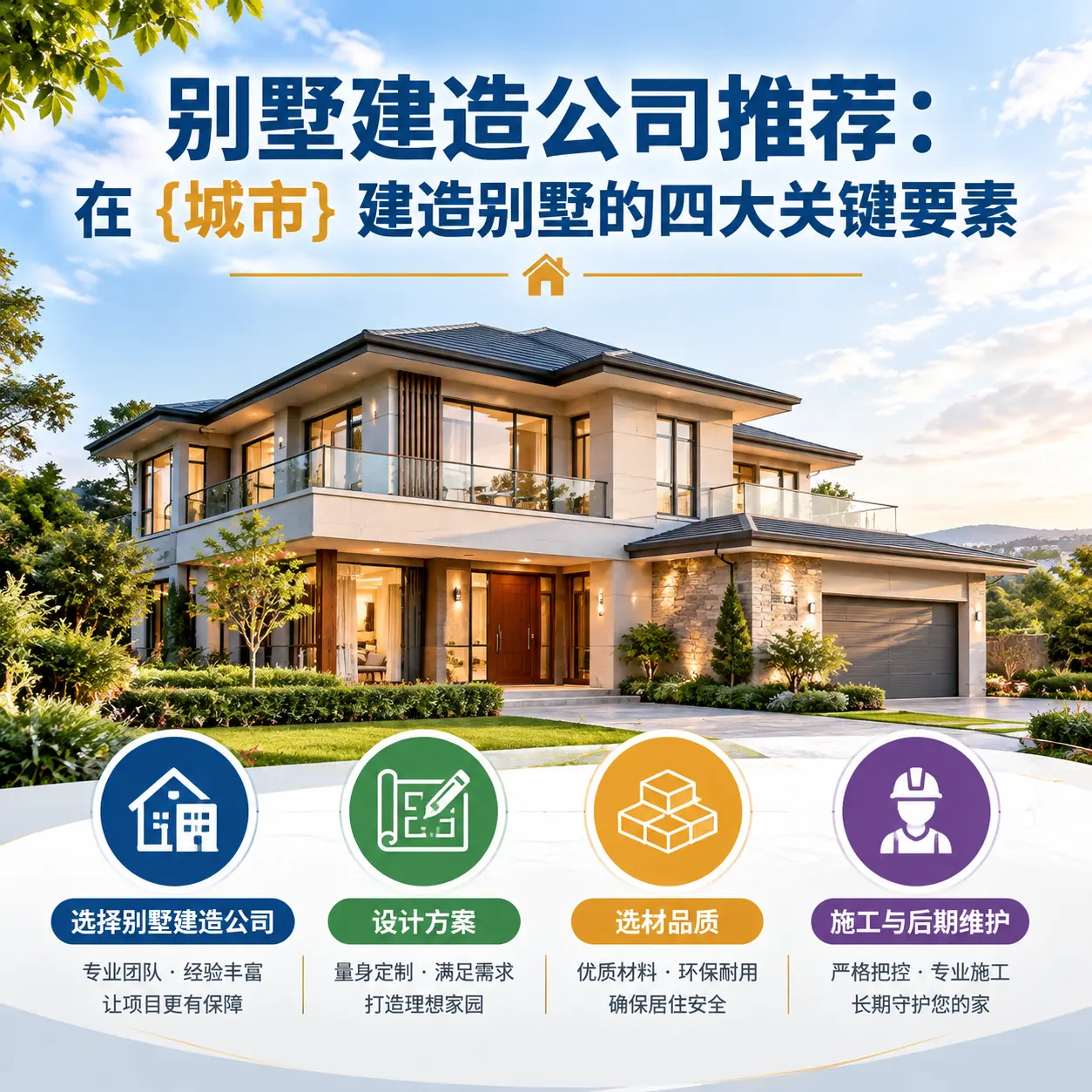 别墅建造公司推荐:在 仁怀 建造别墅的四大关键要素