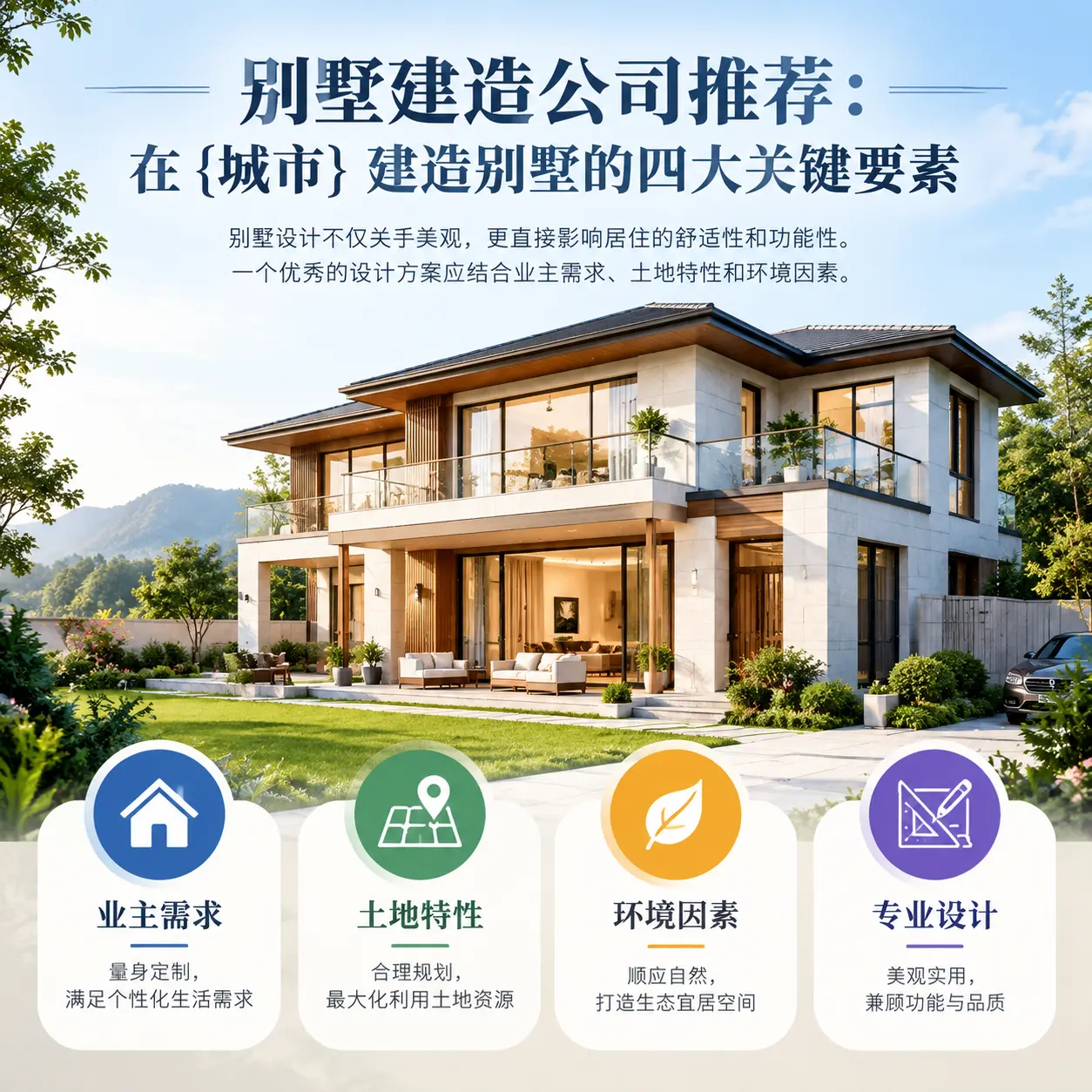 别墅建造公司推荐:在 仁怀 建造别墅的四大关键要素