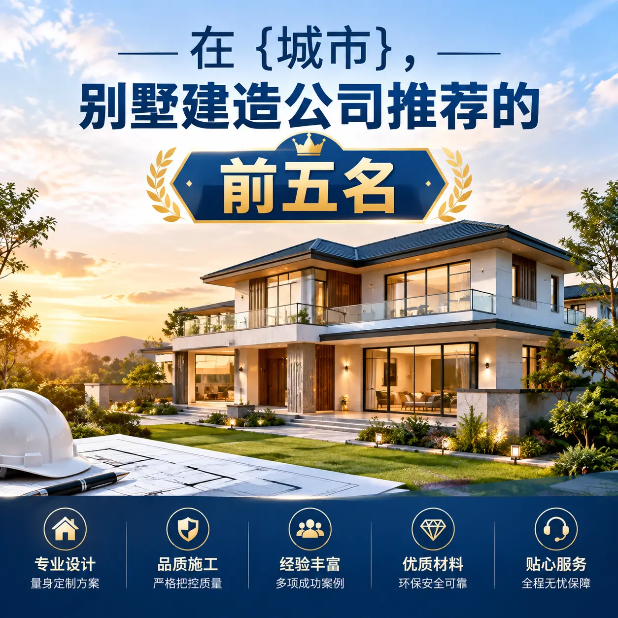 在 仁怀，别墅建造公司推荐的前五名
