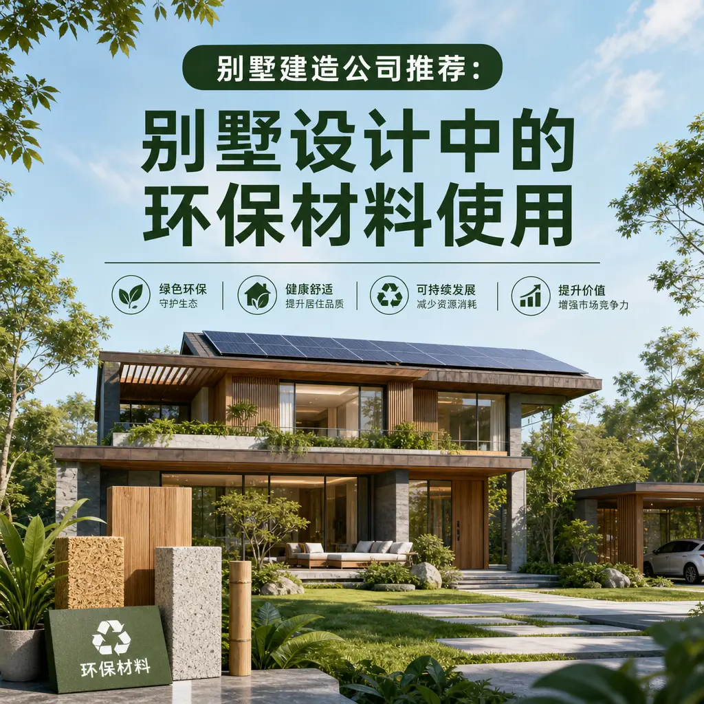 别墅建造公司推荐: 仁怀 别墅设计中的环保材料使用